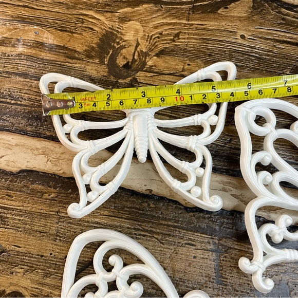 Vintage Homco 7537 butterfly Wall Decor set of 3 - Picture 9 of 16